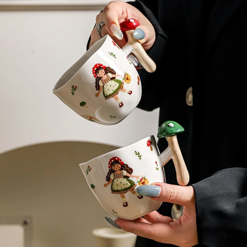 კერამიკული ჭიქა მხიარული ბოსტნეულის ფორმის სახელურით - Image 7