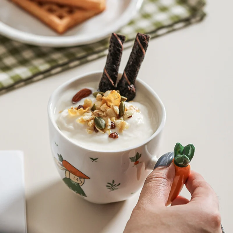 კერამიკული ჭიქა მხიარული ბოსტნეულის ფორმის სახელურით - Image 8