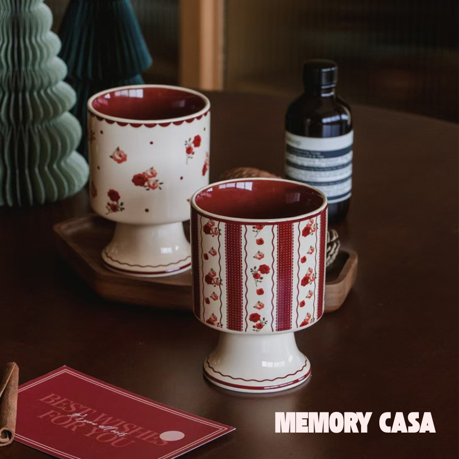 ვინტაჟური კერამიკული ჭიქა დახვეწილი დიზაინით - Image 3